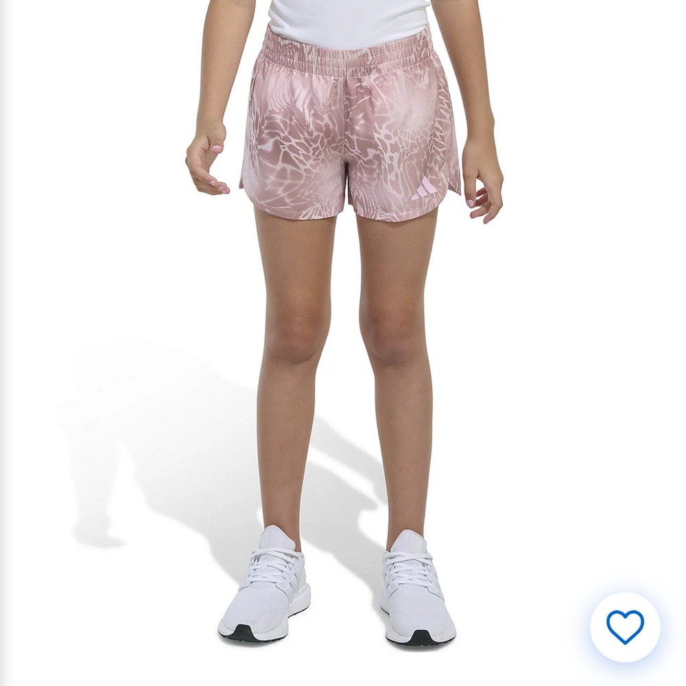 Adidas Girls' AOP Woven Gradient Animal Pacer Shorts